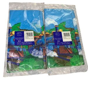 Amscan Express Train Party Tablecover Set of 2 Kids Birthday Party